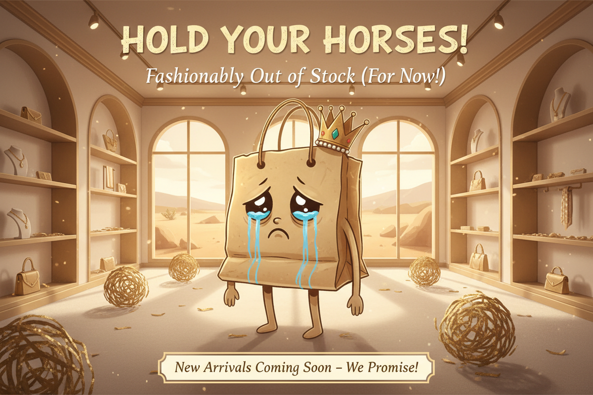 Funny Out of Stock Banner